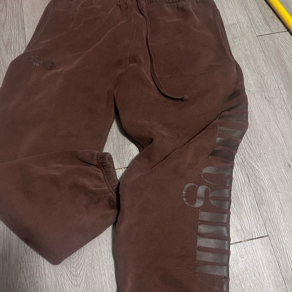 Civil regime Men's Brown Fleece Sweatpants - Casual Comfort